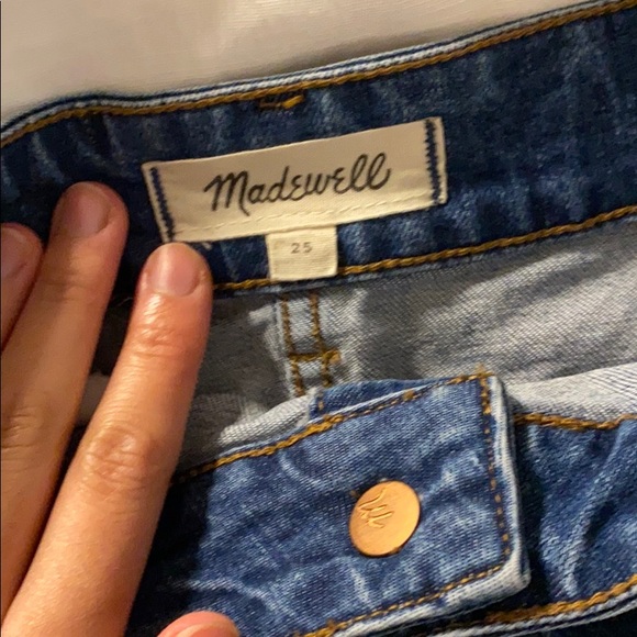 Madewell Stretch Denim Straight Mini Skirt - Picture 9 of 9